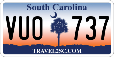 SC license plate VUO737
