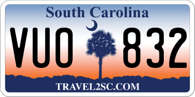 SC license plate VUO832