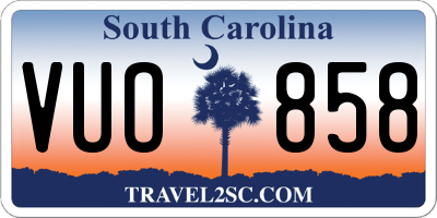 SC license plate VUO858
