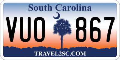 SC license plate VUO867