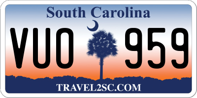 SC license plate VUO959