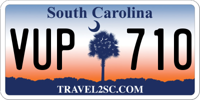 SC license plate VUP710