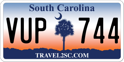 SC license plate VUP744