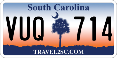 SC license plate VUQ714