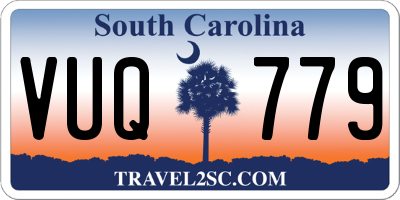 SC license plate VUQ779