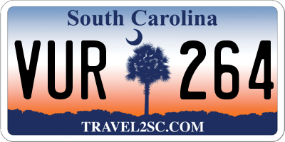 SC license plate VUR264
