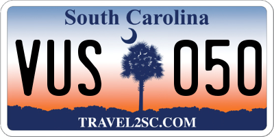 SC license plate VUS050