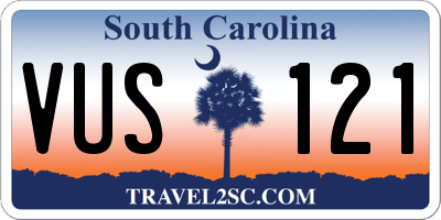 SC license plate VUS121