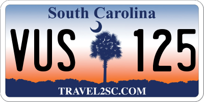SC license plate VUS125