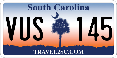 SC license plate VUS145