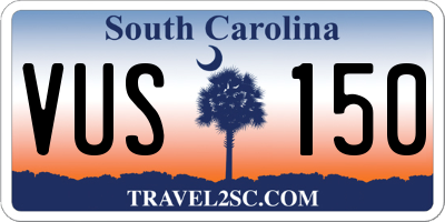SC license plate VUS150
