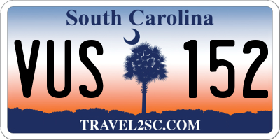 SC license plate VUS152