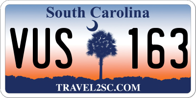 SC license plate VUS163