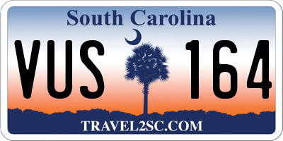 SC license plate VUS164