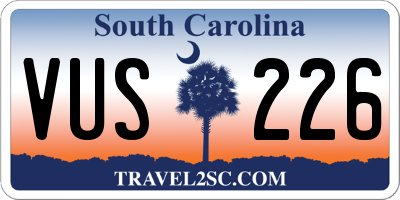 SC license plate VUS226