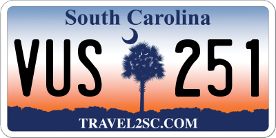 SC license plate VUS251