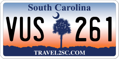 SC license plate VUS261
