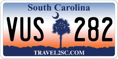 SC license plate VUS282