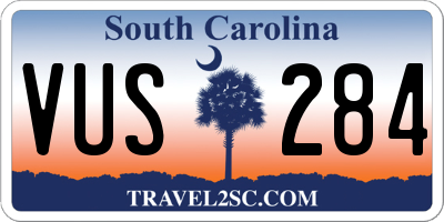 SC license plate VUS284