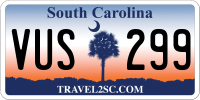 SC license plate VUS299