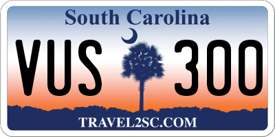 SC license plate VUS300