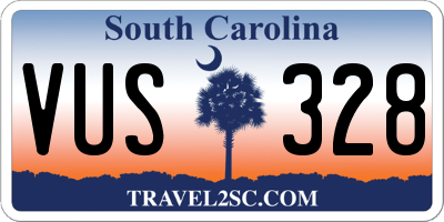 SC license plate VUS328