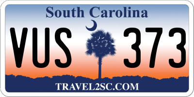 SC license plate VUS373