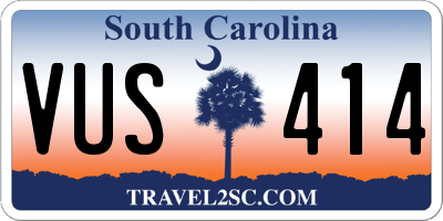 SC license plate VUS414