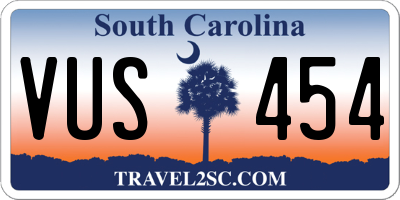 SC license plate VUS454