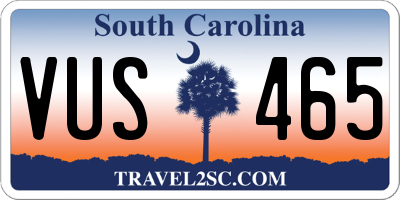 SC license plate VUS465