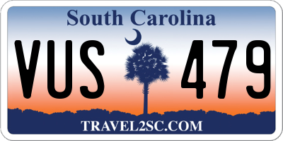 SC license plate VUS479