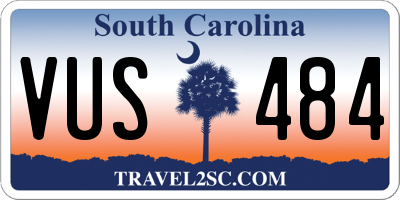 SC license plate VUS484