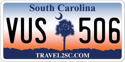SC license plate VUS506