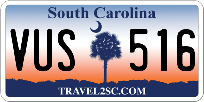 SC license plate VUS516