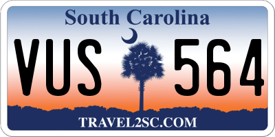 SC license plate VUS564