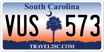 SC license plate VUS573