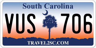 SC license plate VUS706