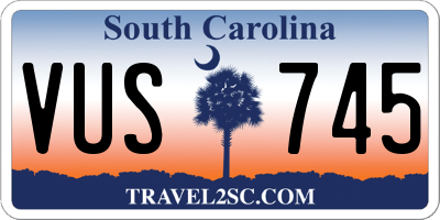 SC license plate VUS745