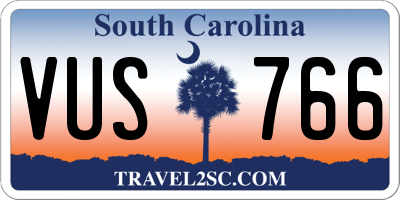 SC license plate VUS766