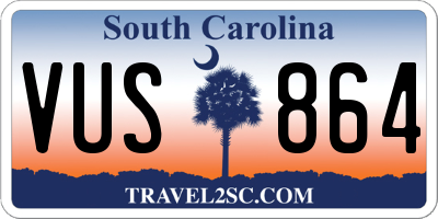 SC license plate VUS864