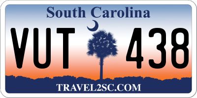 SC license plate VUT438