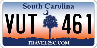 SC license plate VUT461