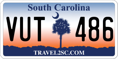 SC license plate VUT486