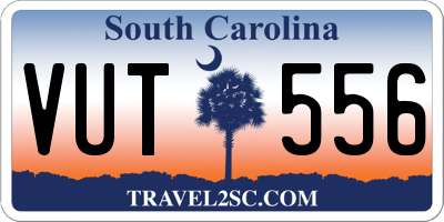 SC license plate VUT556