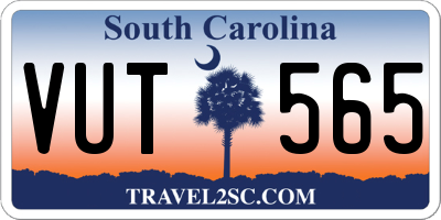 SC license plate VUT565