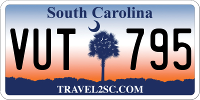 SC license plate VUT795