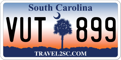 SC license plate VUT899