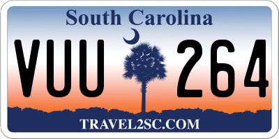 SC license plate VUU264