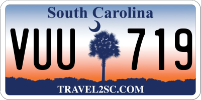 SC license plate VUU719