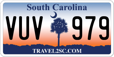 SC license plate VUV979